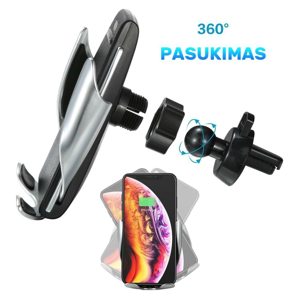 Juhtmevaba automaatne autohoidik ja laadija – kaasaegne mugavus
