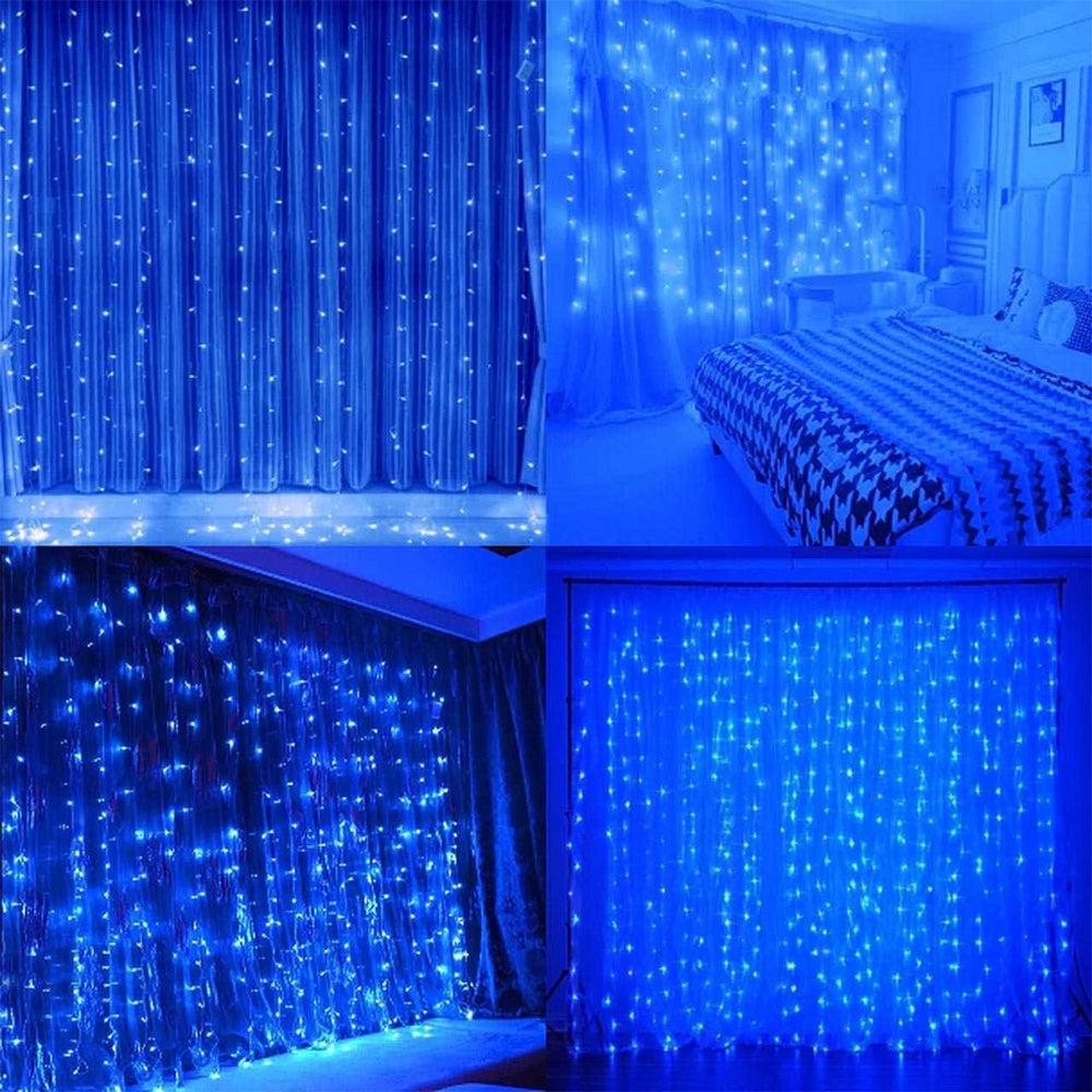 LED USB Užuolaida - Girlianda 3x3m 
