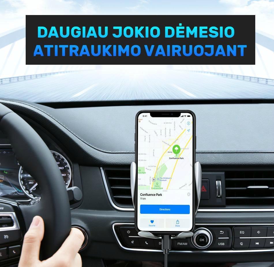 Juhtmevaba automaatne autohoidik ja laadija – kaasaegne mugavus