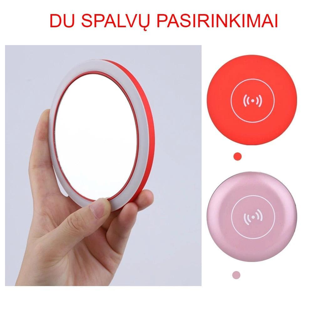 Juhtmevaba laadija LED-meigipeegliga - ideaalne valgustus