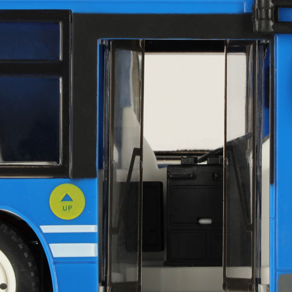 Kaug juhitav RC-buss avatavate ustega, sinine