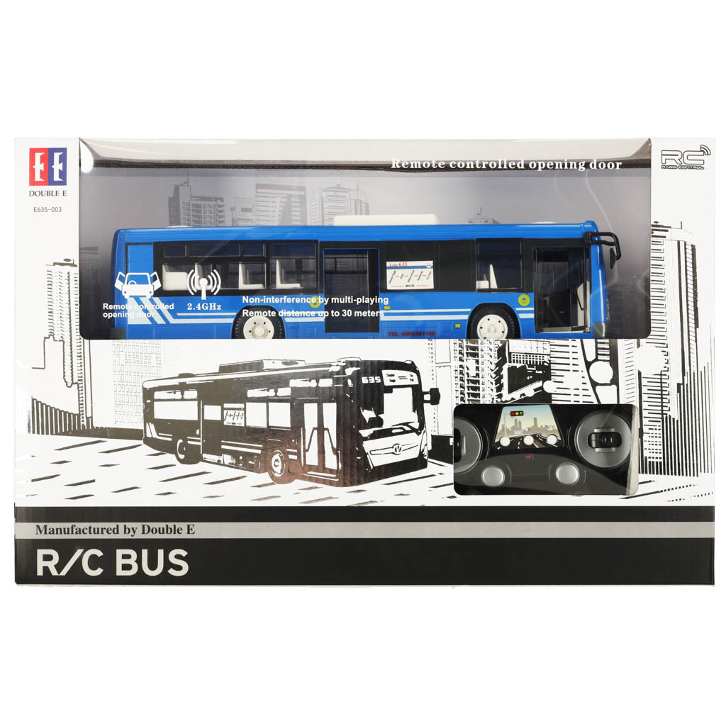 Kaug juhitav RC-buss avatavate ustega, sinine