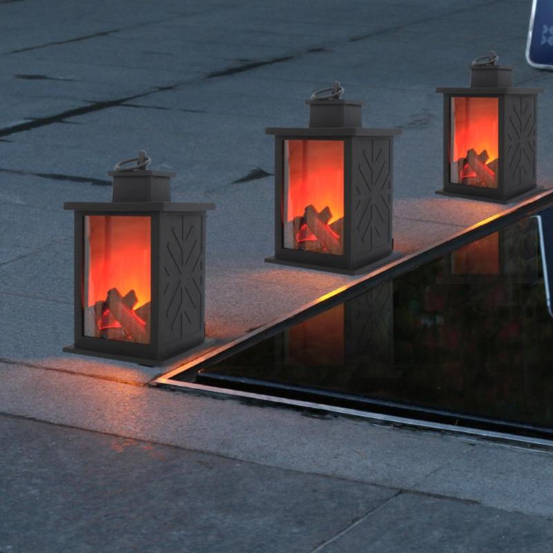 LED Žibintas su liepsnos imitacija