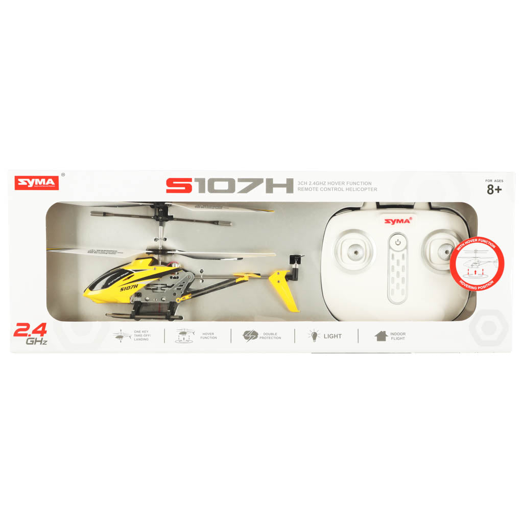 Радиоуправляемый вертолет SYMA S107H 2.4GHz RTF, желтый