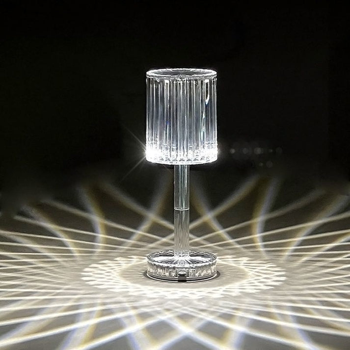Krištolo deimantinė RGB LED lempa + nuotolinio valdymo pultas