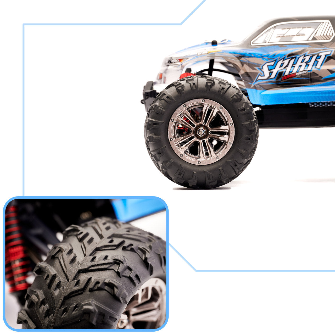 RC-auto Q901 harjadeta 1:16 2.4G 4CH 52km/h sinine