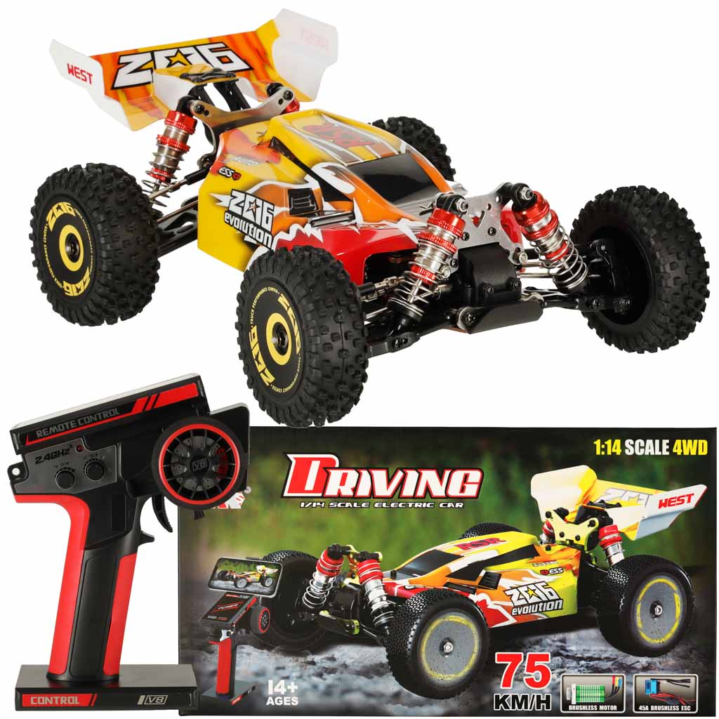 Kaugjuhitav auto RC WLToys 144010 Speed Racing 1:14 harjadeta mootor 75km/h