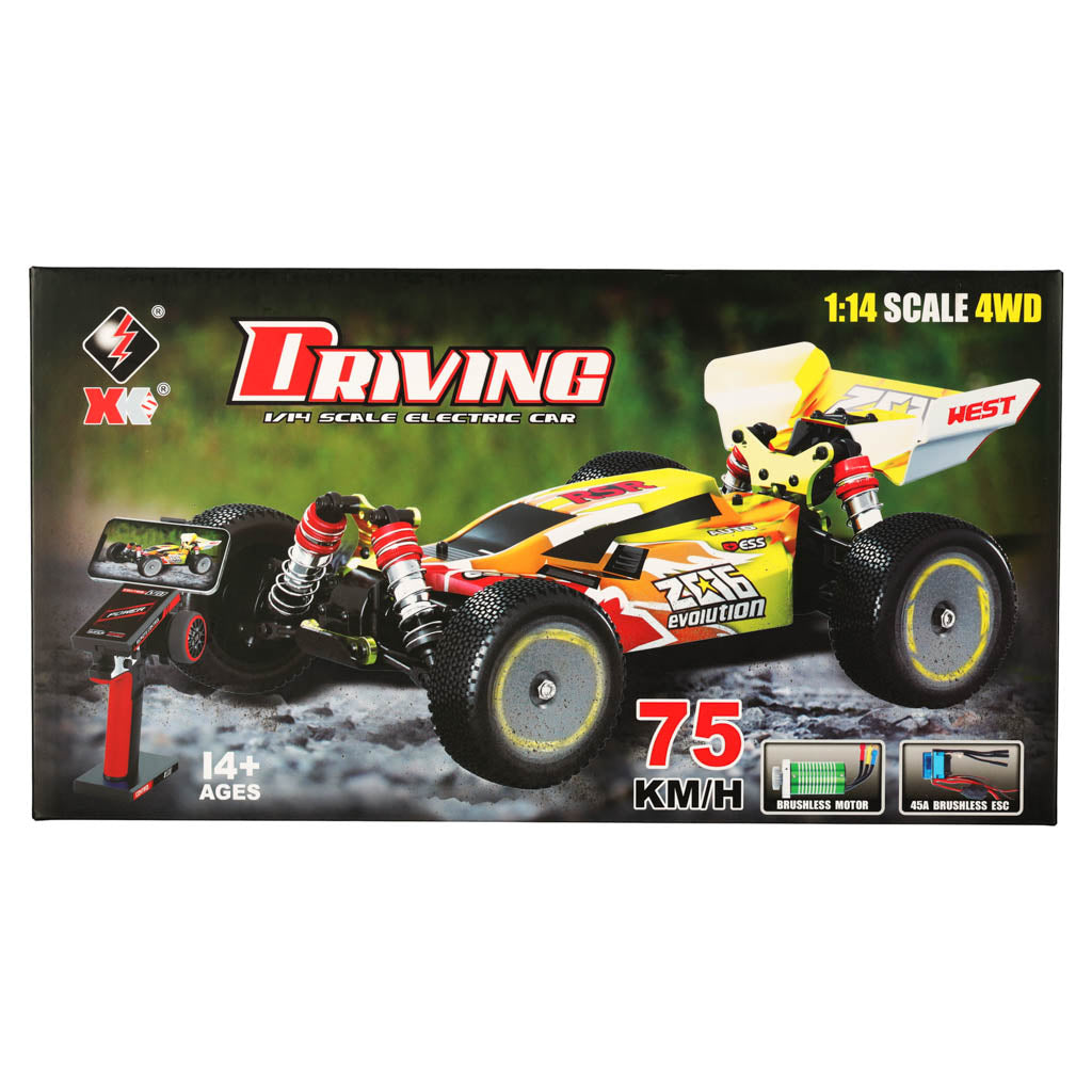 Kaugjuhitav auto RC WLToys 144010 Speed Racing 1:14 harjadeta mootor 75km/h